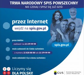 Na plakacie - promocja samospisu w Gorzycach