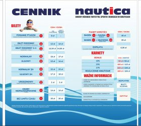 na zdjęciu: wyciąg z cennika