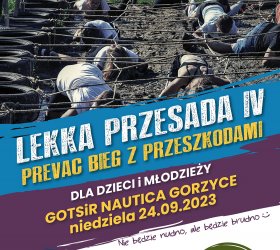 na plakacie: informacja o zapisach na imprezę sportową